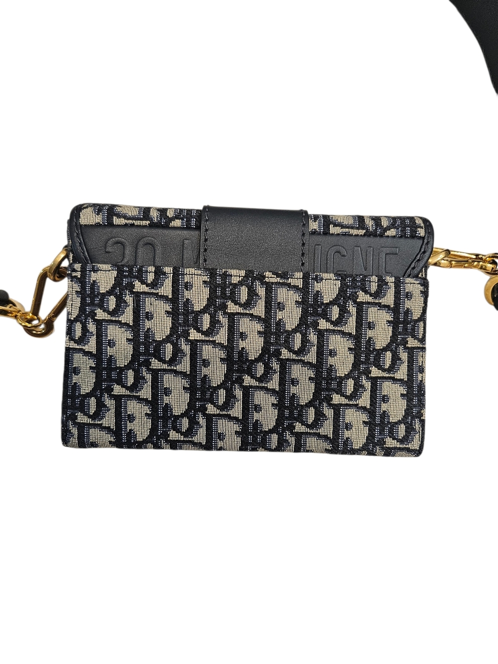 Christian Dior Oblique Jacquard 30 Montaigne Box Bag Navy "Excellent Condition " - Picture 11 of 12
